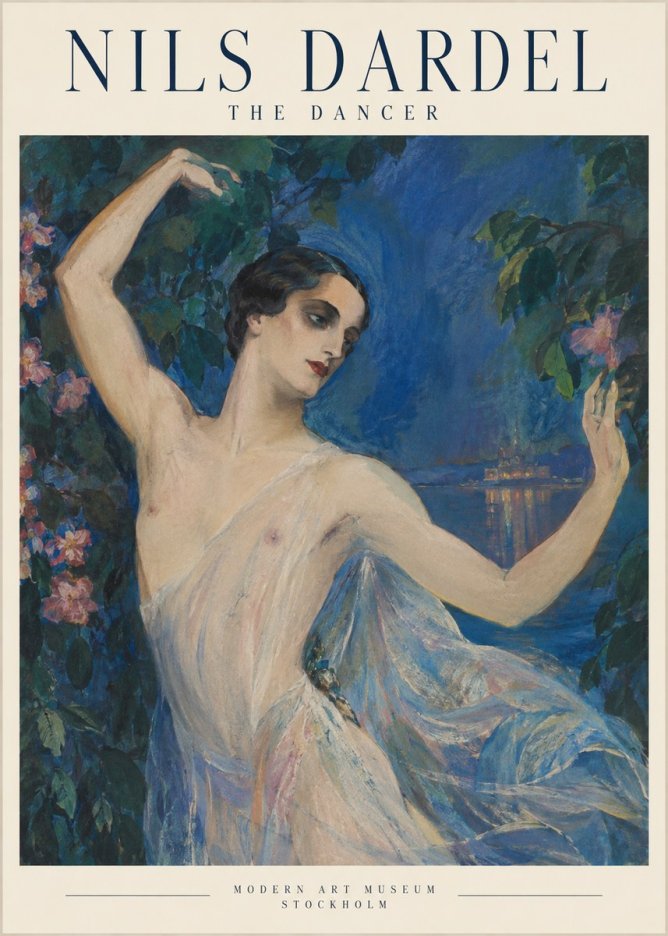Nils Dardel The Dancer No1 - Poszter