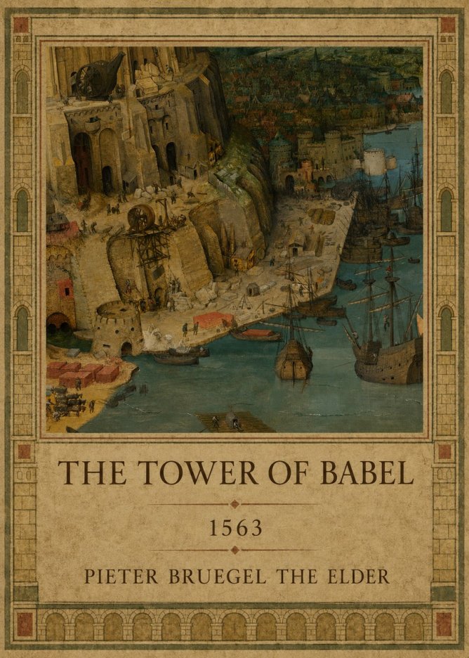 Pieter Bruegel The Tower of Babel VI No1 - Poszter