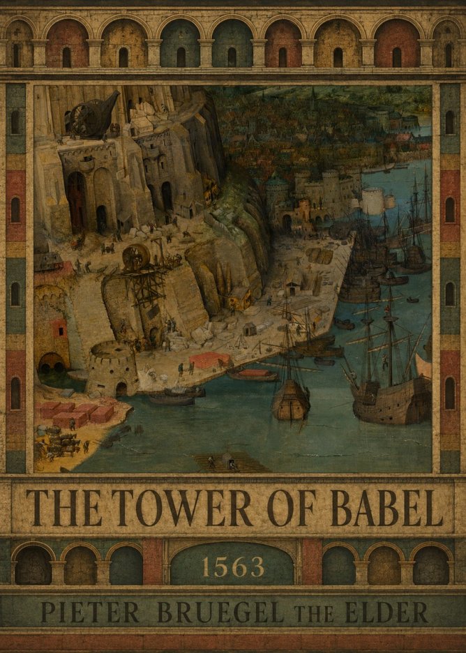 Pieter Bruegel The Tower of Babel VI No3 - Poszter