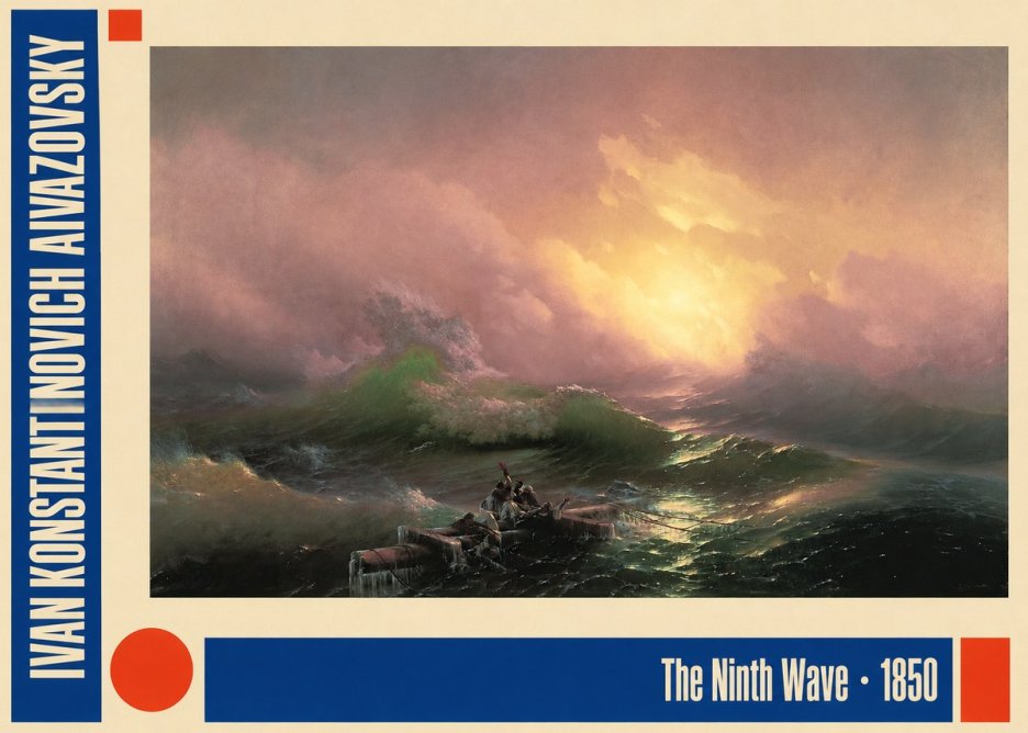 Ivan Konstantinovich Aivazovsky The Ninth Wave II No2 - Poszter