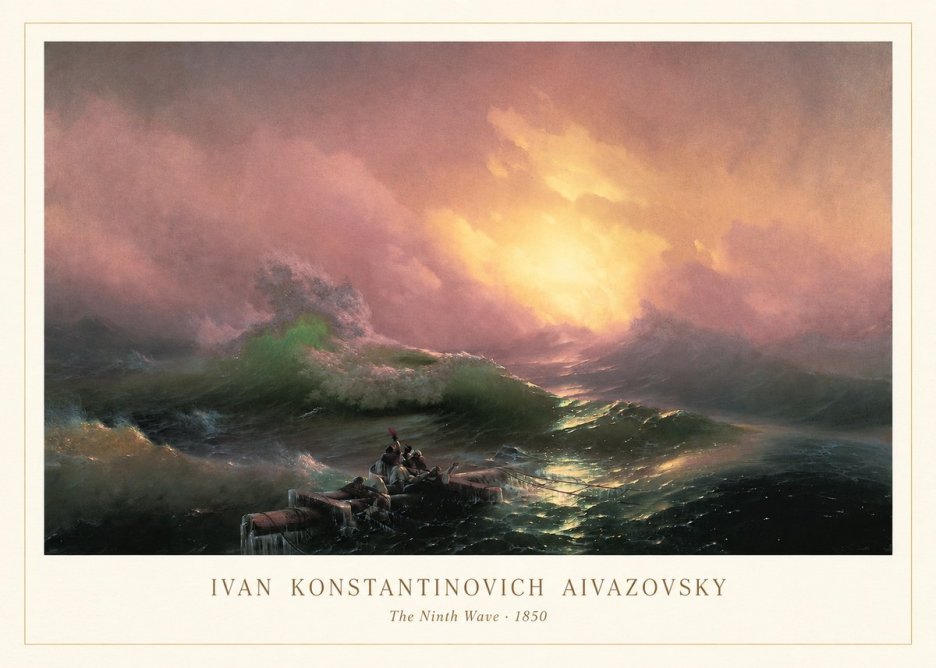 Ivan Konstantinovich Aivazovsky The Ninth Wave II No3 - Poszter