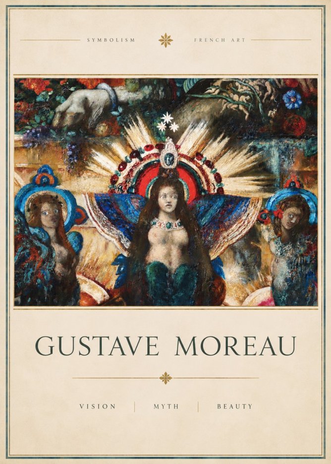 Gustave Moreau L'apparition I No3 - Poszter
