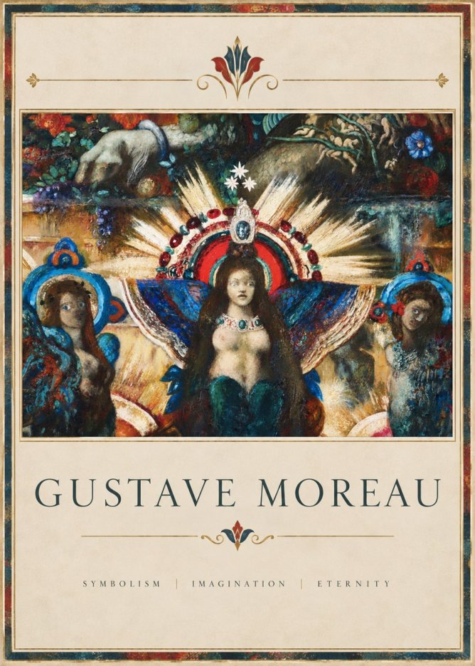 Gustave Moreau L'apparition I No4 - Poszter