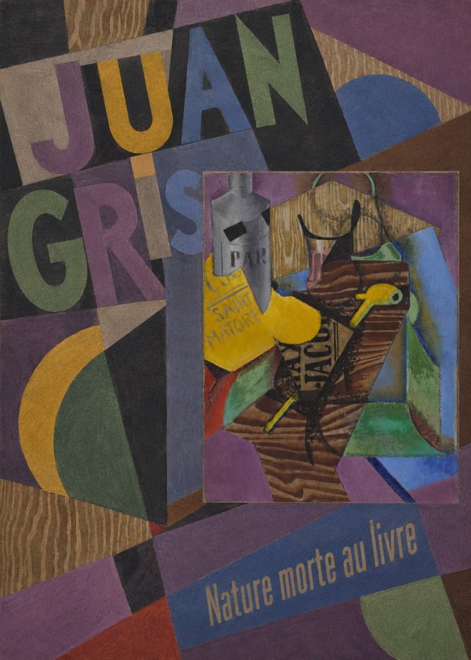 Juan Gris Nature Morte Au Livre No5 - Poszter