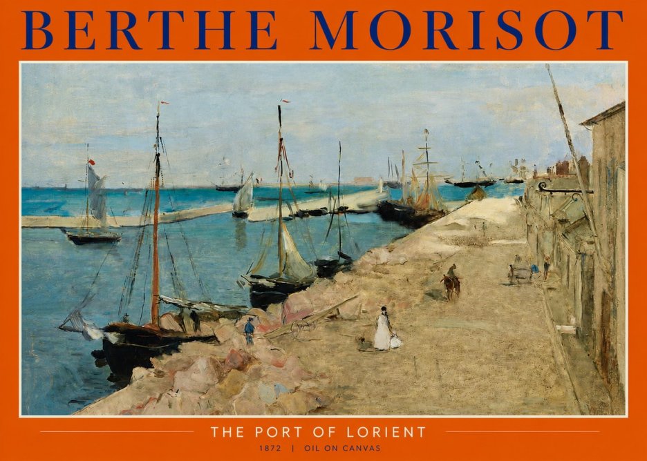 Berthe Morisot The Port of Lorient No2 - Poszter