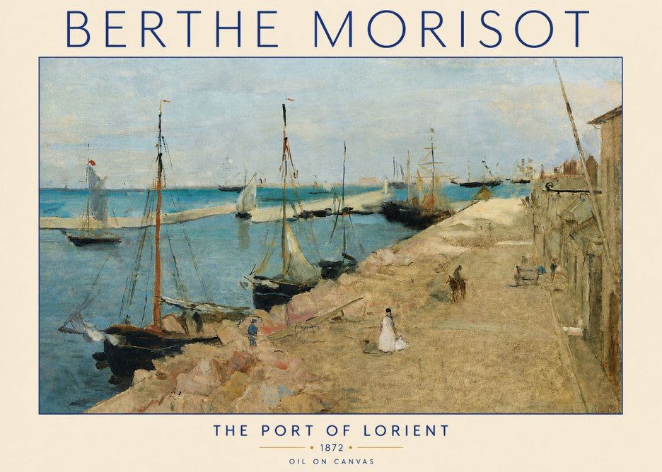 Berthe Morisot The Port of Lorient No4 - Poszter
