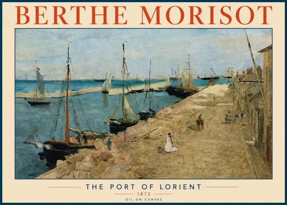 Berthe Morisot The Port of Lorient No6 - Poszter