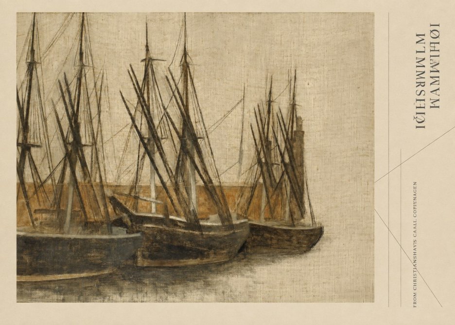 Vilhelm Hammershøi From Christianshavn's Canal, Copenhagen No2 - Poszter