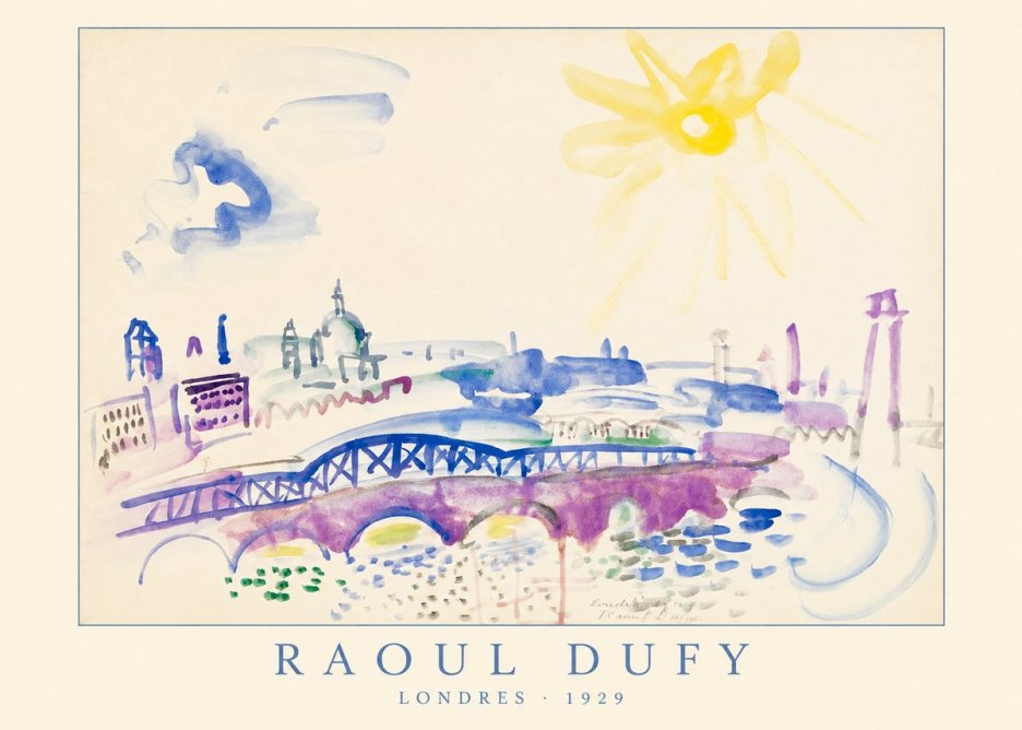 Raoul Dufy Londres - 1929 No4 - Poszter