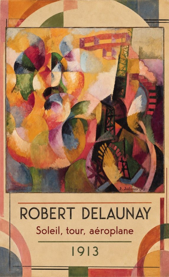 Robert Delaunay Soleil, Tour, Aéroplane No1 - Poszter