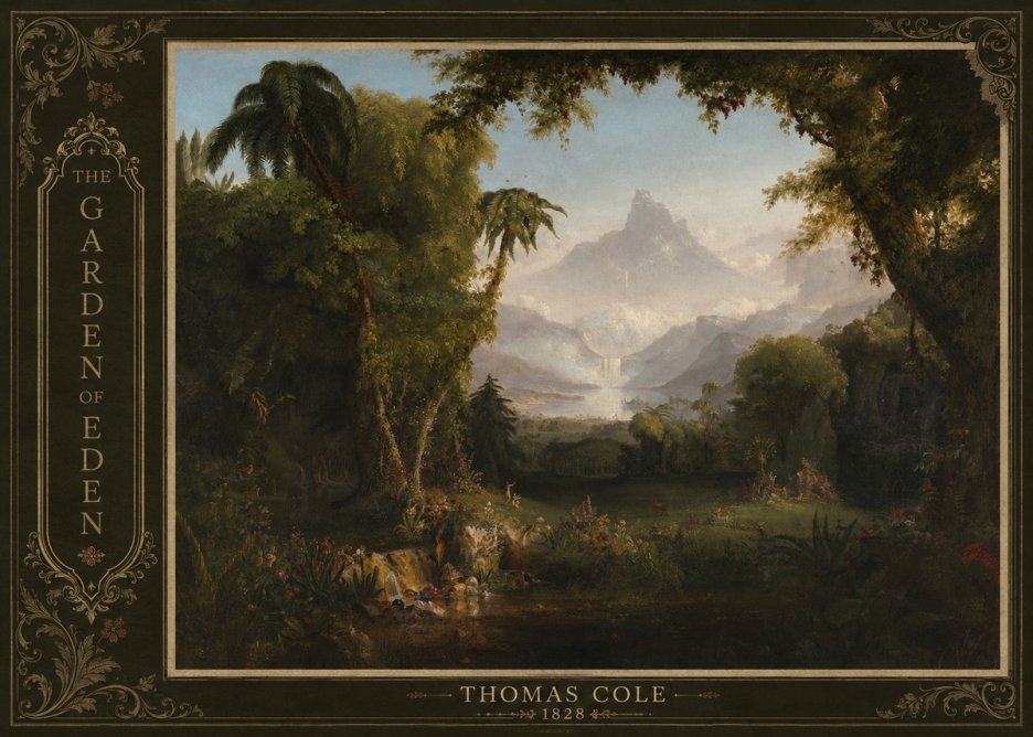 Thomas Cole The Garden of Eden I No2 - Poszter