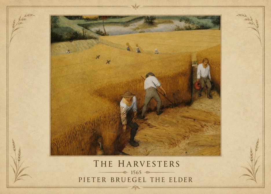 Pieter Bruegel The Harvesters IV No1 - Poszter