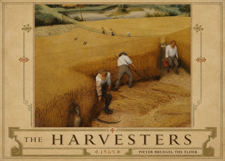 Pieter Bruegel The Harvesters IV No5 - Poszter