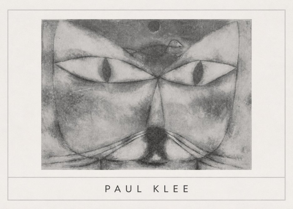 Paul Klee Cat and Bird No5 - Poszter