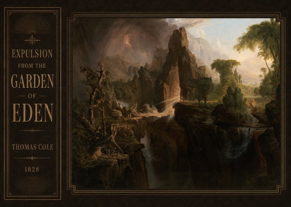 Thomas Cole Expulsion from the Garden of Eden I No2 - Poszter