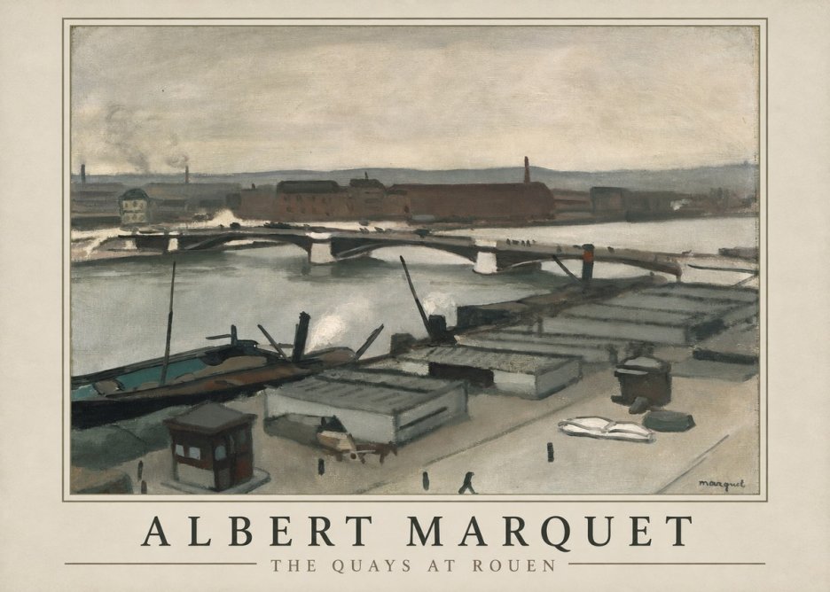 Albert Marquet The Quays at Rouen No1 - Poszter