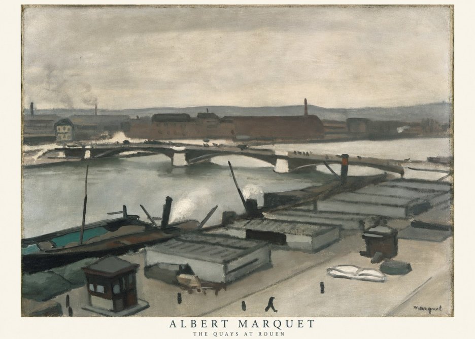 Albert Marquet The Quays at Rouen No6 - Poszter