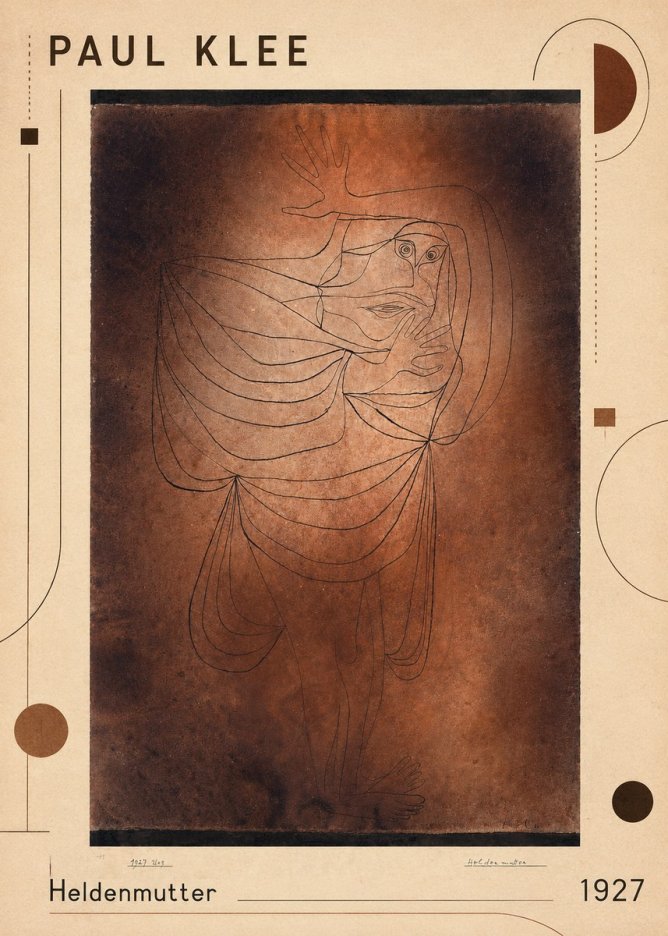 Paul Klee Heldenmutter No1 - Poszter