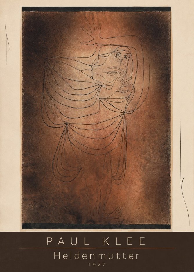 Paul Klee Heldenmutter No3 - Poszter