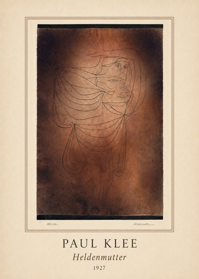 Paul Klee Heldenmutter No4 - Poszter