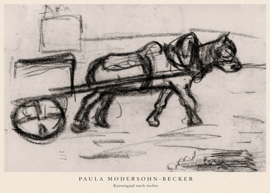 Paula Modersohn-Becker Karrengaul Nach Rechts No5 - Poszter