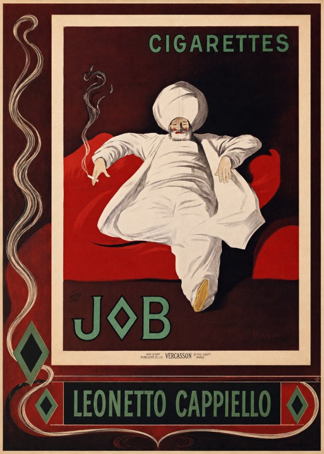 Leonetto Cappiello Job Cigarettes No2 - Poszter