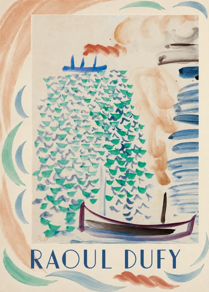 Raoul Dufy Boats on the Water No4 - Poszter