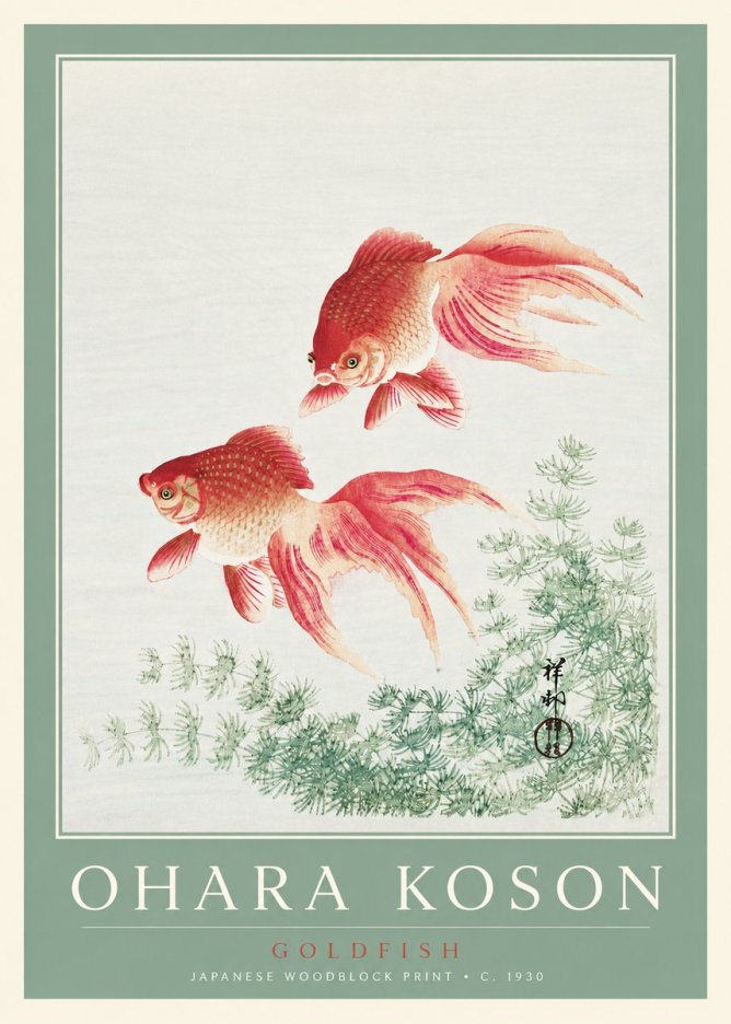 Ohara Koson Goldfish No2 - Poszter
