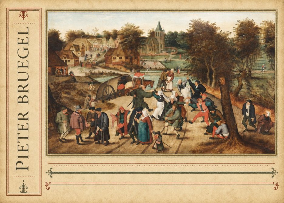 Pieter Bruegel The Peasant Dance I No2 - Poszter
