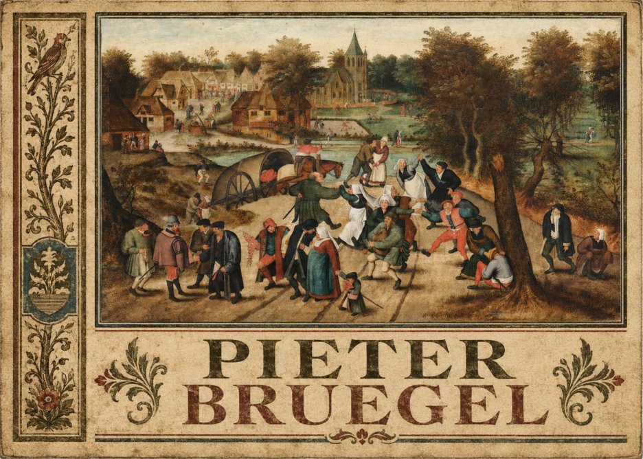 Pieter Bruegel The Peasant Dance I No6 - Poszter