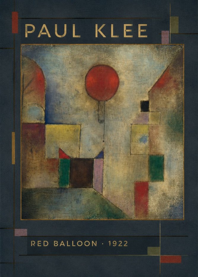 Paul Klee Red Balloon No6 - Poszter