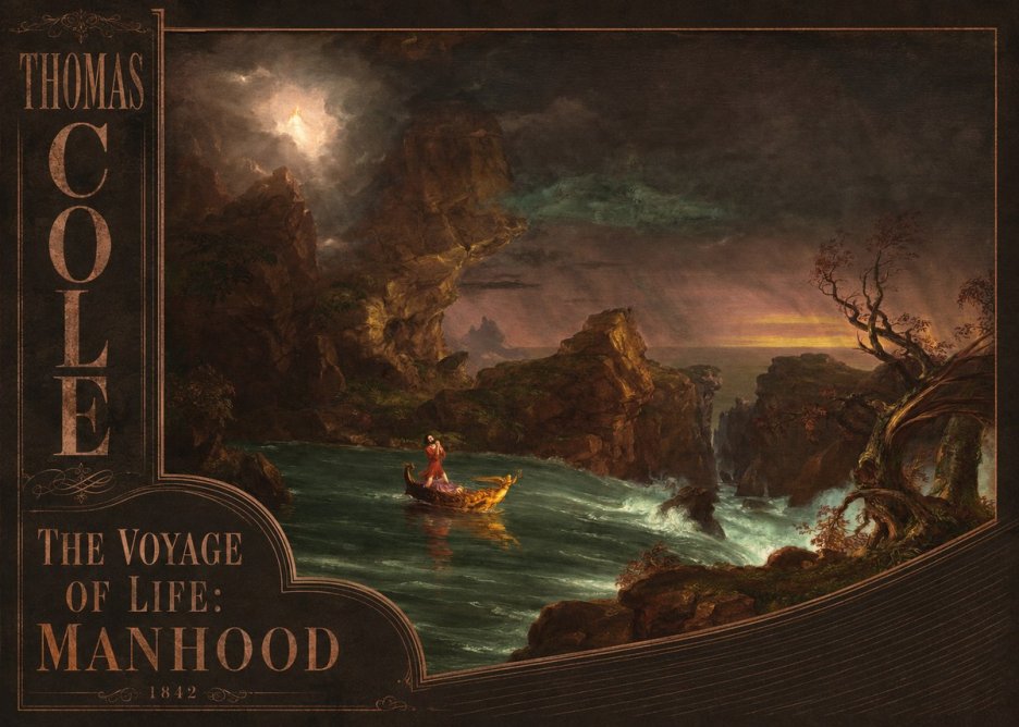 Thomas Cole The Voyage of Life: Manhood I No2 - Poszter