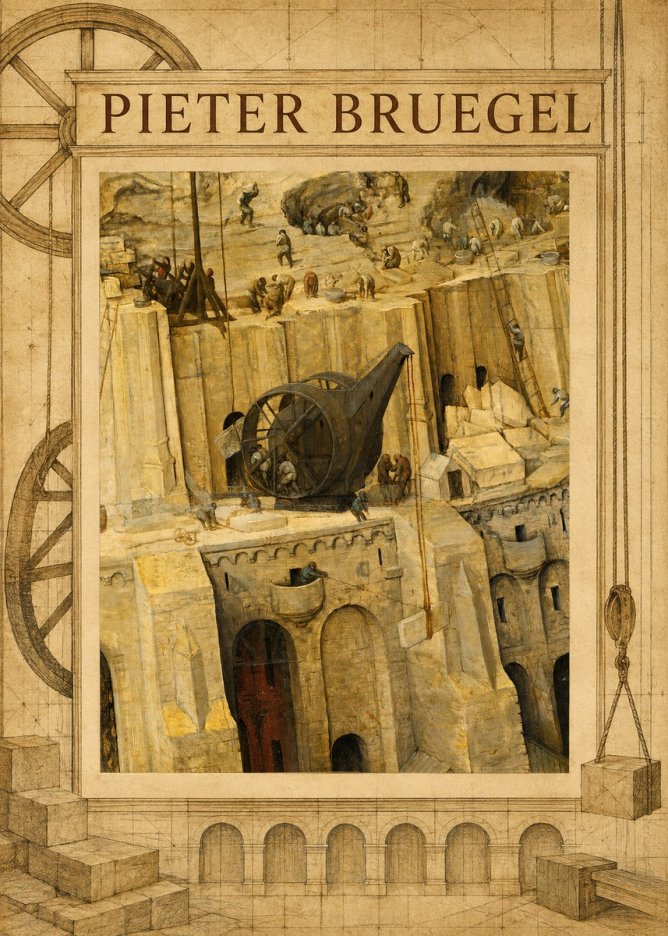 Pieter Bruegel The Tower of Babel VII No3 - Poszter