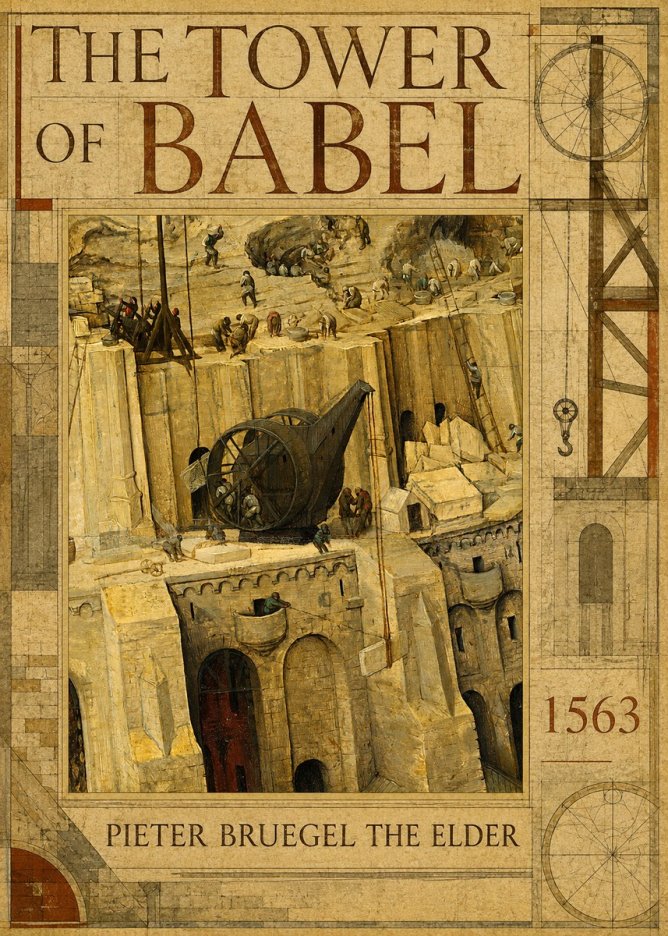 Pieter Bruegel The Tower of Babel VII No6 - Poszter