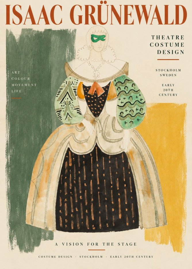 Isaac Grünewald Costume for the Theatre No3 - Poszter