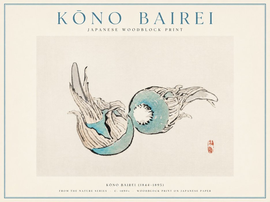 Kōno Bairei Abstract Botanical Forms No1 - Poszter