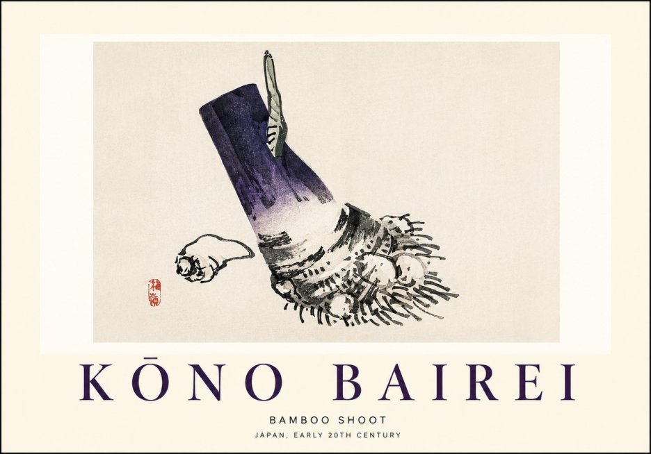 Kōno Bairei Bamboo Shoot No1 - Poszter