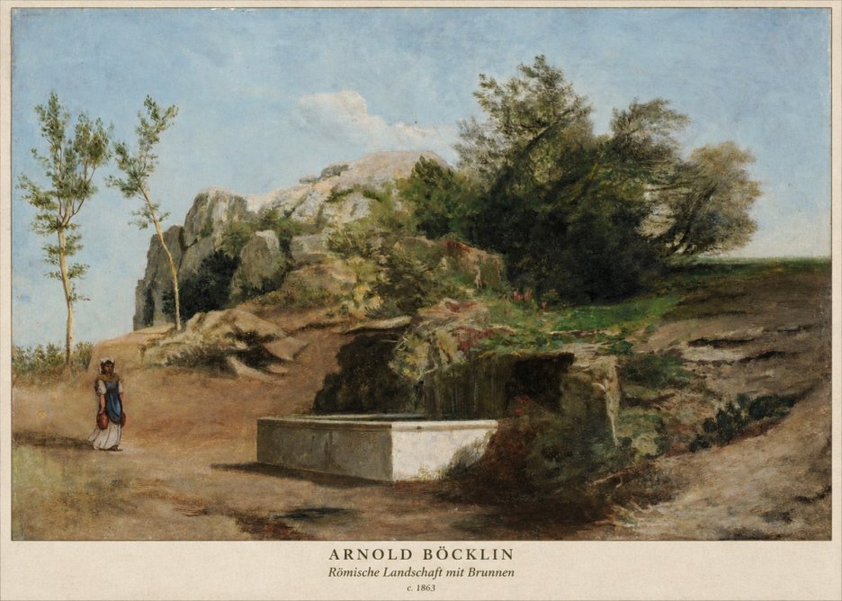 Arnold Böcklin Römische Landschaft Mit Brunnen No2 - Poszter