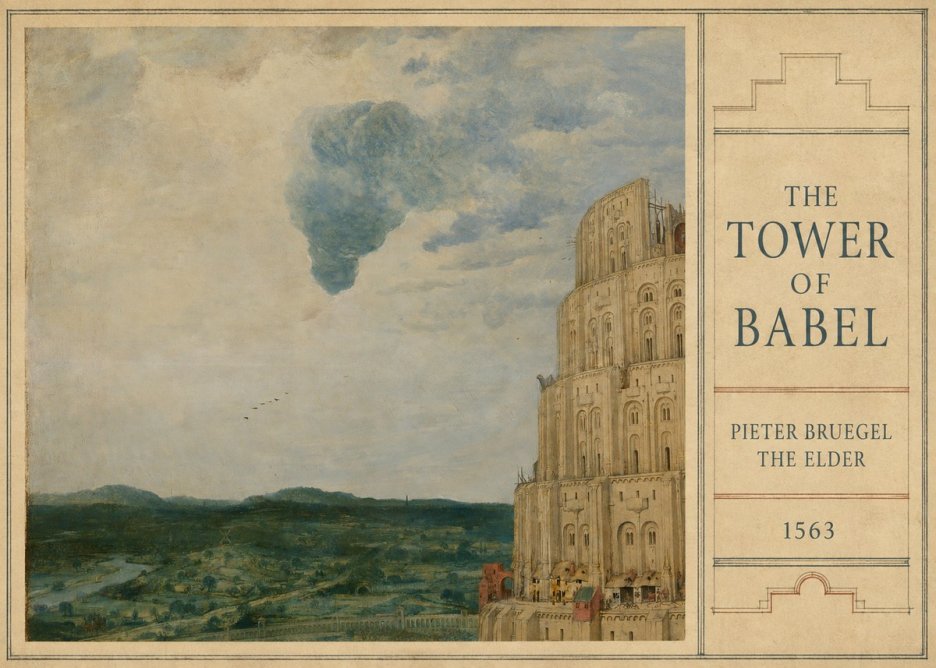 Pieter Bruegel The Tower of Babel VIII No3 - Poszter