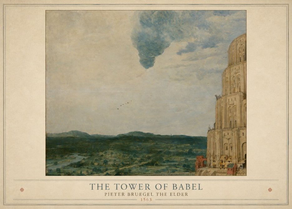 Pieter Bruegel The Tower of Babel VIII No4 - Poszter