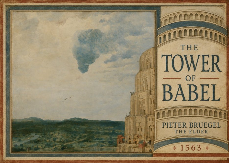 Pieter Bruegel The Tower of Babel VIII No5 - Poszter
