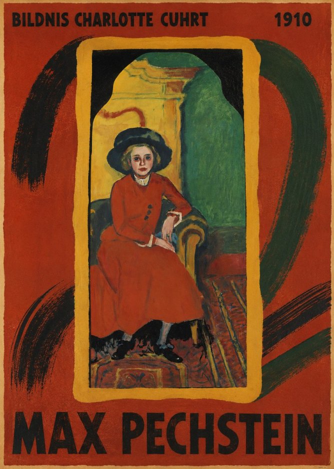 Max Pechstein Bildnis Charlotte Cuhrt No3 - Poszter