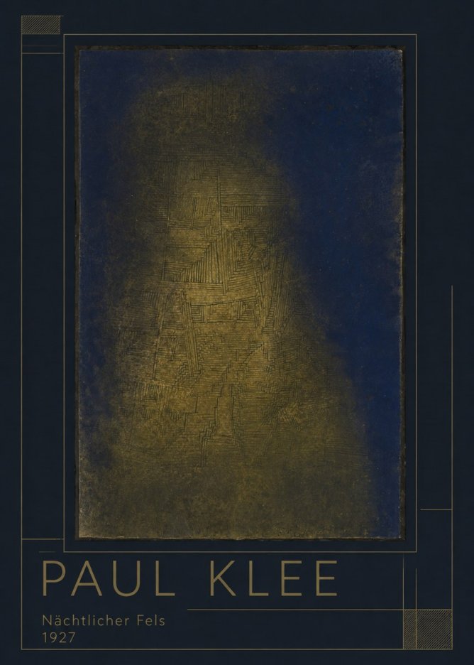 Paul Klee Nächtlicher Fels No1 - Poszter