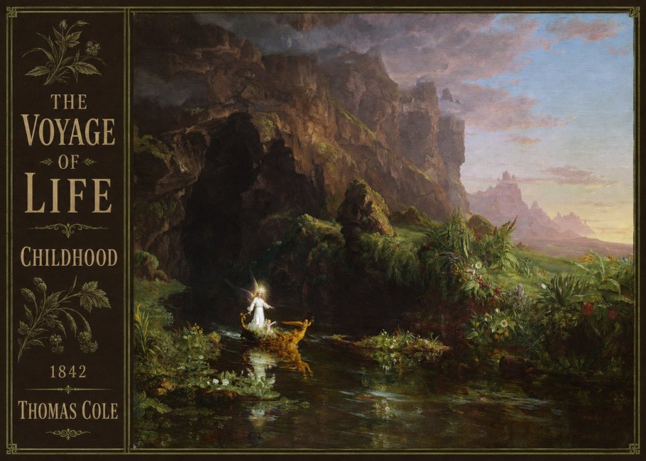 Thomas Cole The Voyage of Life: Childhood I No2 - Poszter