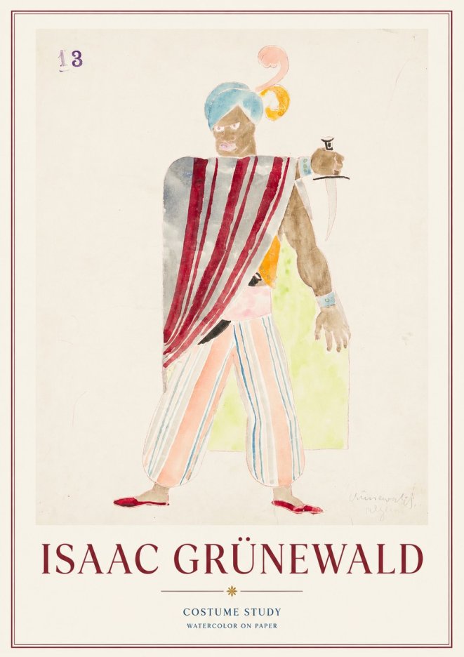 Isaac Grünewald Costume Study III No1 - Poszter