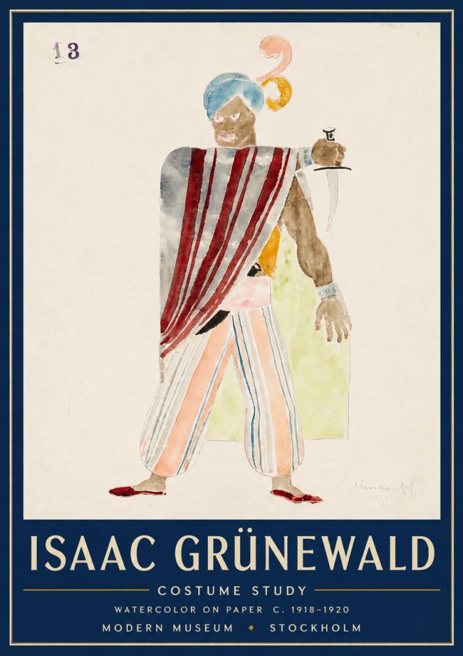 Isaac Grünewald Costume Study III No4 - Poszter