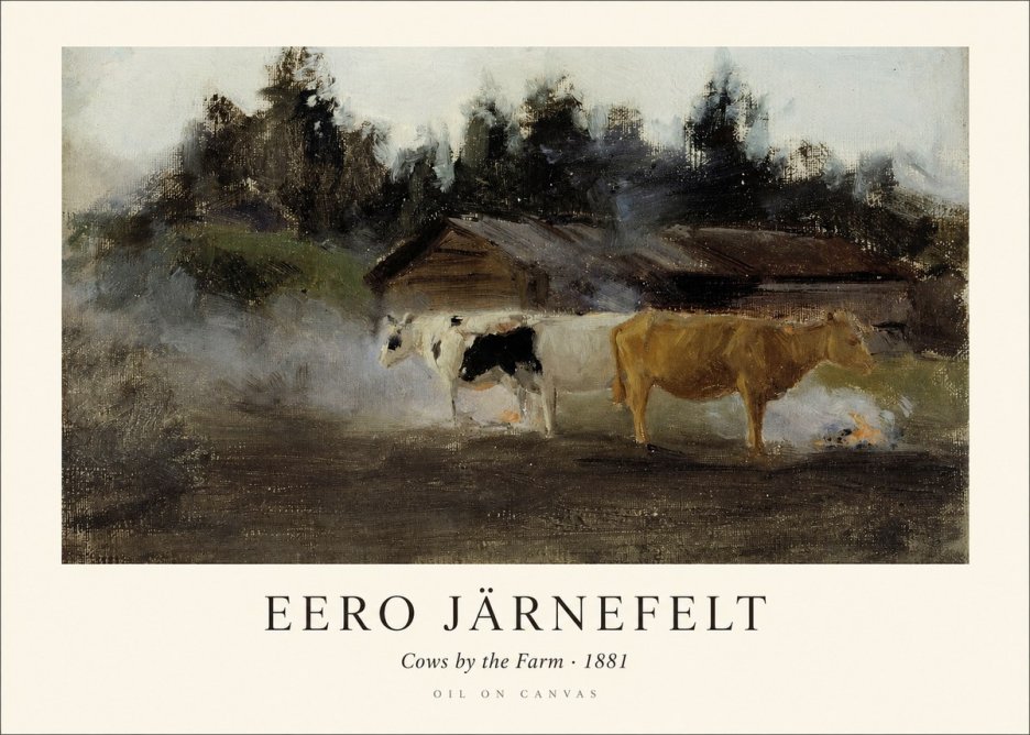Eero Järnefelt Cows by the Farm · 1881 No1 - Poszter