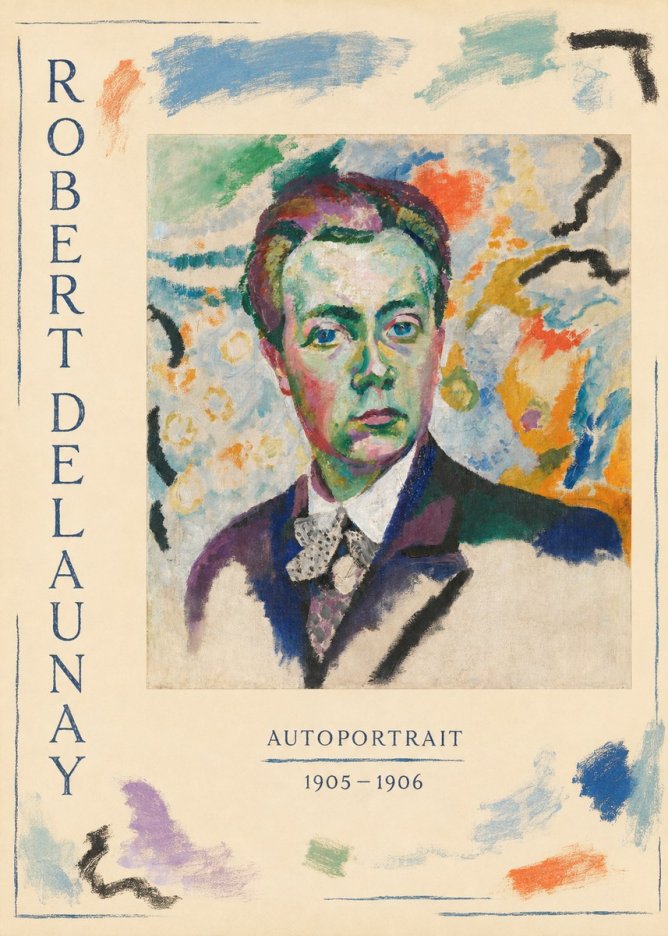 Robert Delaunay Autoportrait No5 - Poszter