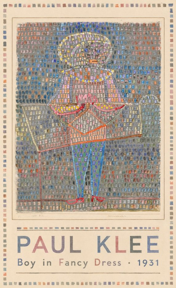 Paul Klee Boy in Fancy Dress No1 - Poszter