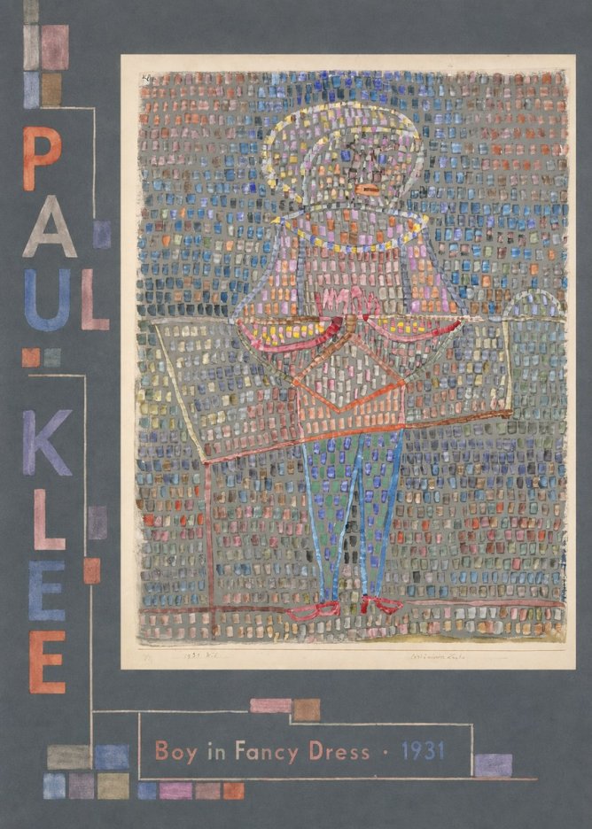 Paul Klee Boy in Fancy Dress No2 - Poszter